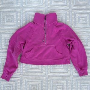 lululemon athletica Magenta Half-Zip Turtleneck Sweater